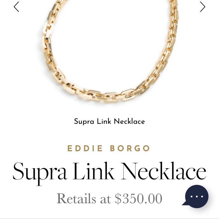 Brand New Eddie Borgo Gold Supra Necklace 99$
